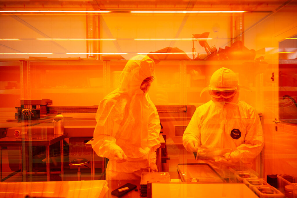 Die Dragon-Produktionslinie im Labor in Wildau.