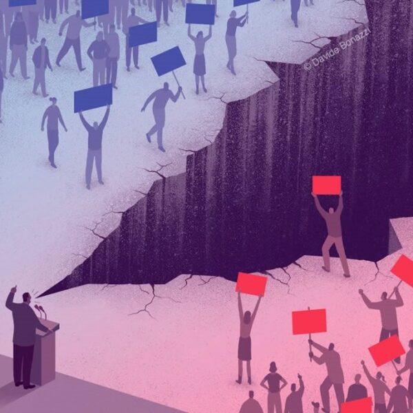 Grafik "Political Divide"