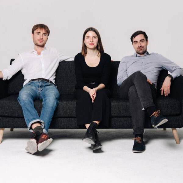 The founders of Nextract Engery: from left, Leonardo Cee, Mariia Semenenko and Maurits Zevering. (c) Diana Shulieshnova / Nextract Energy